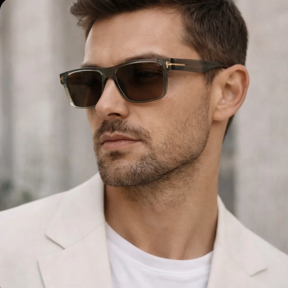 Tom Ford olive transparent